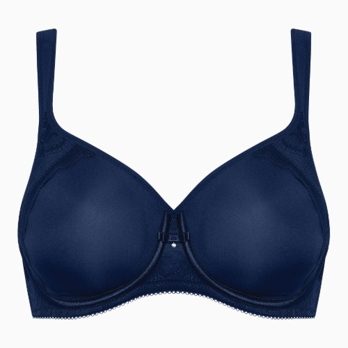 Lisca Evelyn bleu marine soutien-gorge sans armatures en dentelle