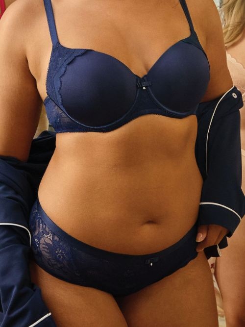 Lisca Evelyn bleu marine slip