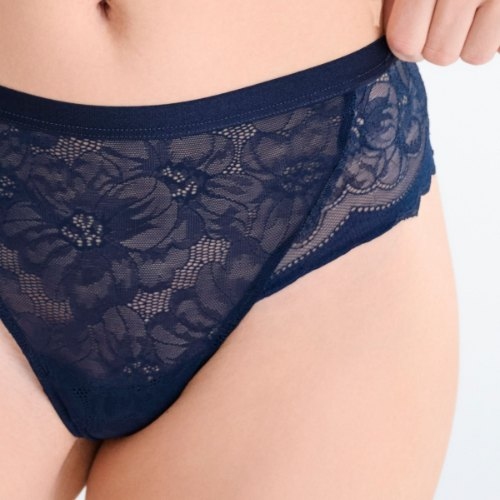 Lisca Evelyn bleu marine culotte string