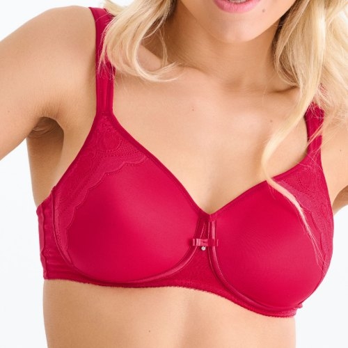 Lisca Evelyn rouge soutien-gorge sans armatures en dentelle