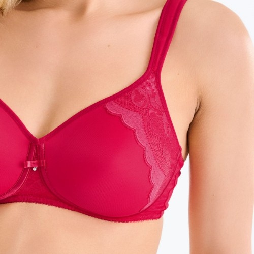 Lisca Evelyn rouge soutien-gorge sans armatures en dentelle
