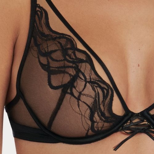 Lisca Dione noir soutien-gorge sans forme