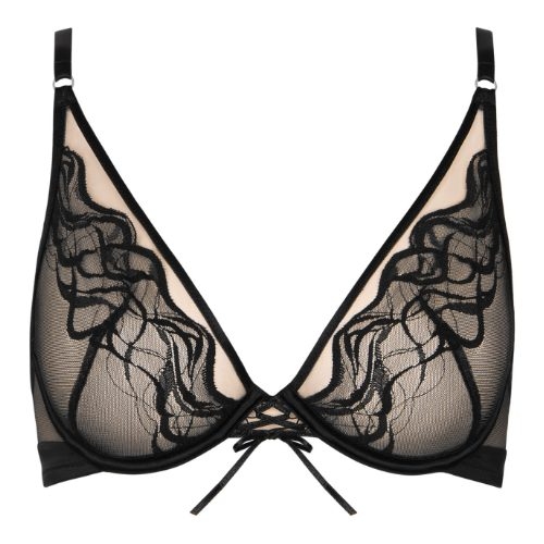 Lisca Dione noir soutien-gorge sans forme