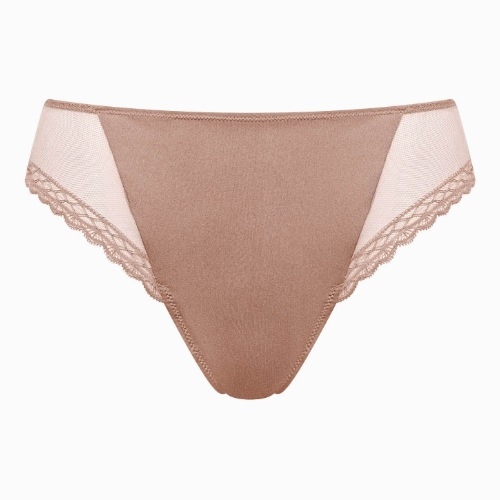 Lisca Tiffany marron slip brésilien
