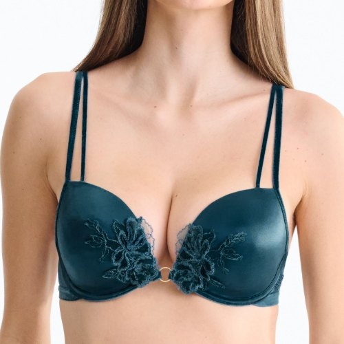Lisca Velvet Luxe bleu soutien-gorge push up
