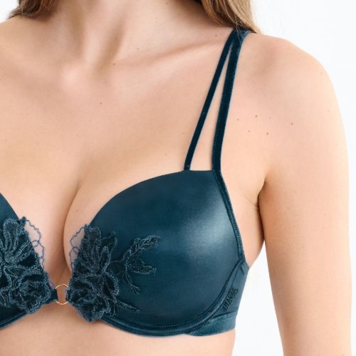 Lisca Velvet Luxe bleu soutien-gorge push up
