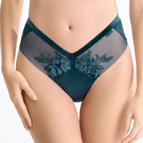 Lisca Velvet Luxe bleu slip brésilien