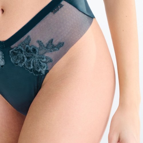 Lisca Velvet Luxe bleu slip brésilien