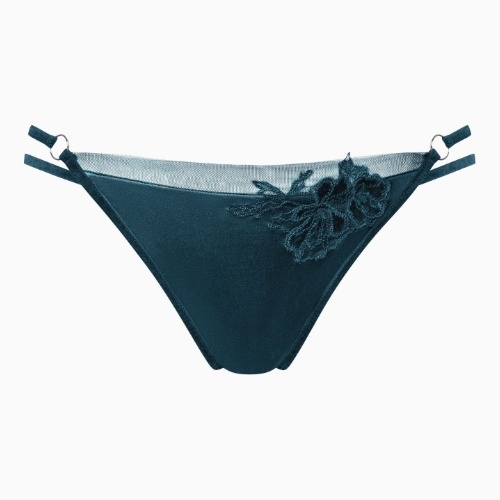 Lisca Velvet Luxe bleu culotte string