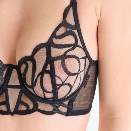 Lisca Shiny Secret noir soutien-gorge sans forme