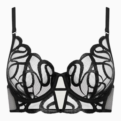 Lisca Shiny Secret noir soutien-gorge sans forme