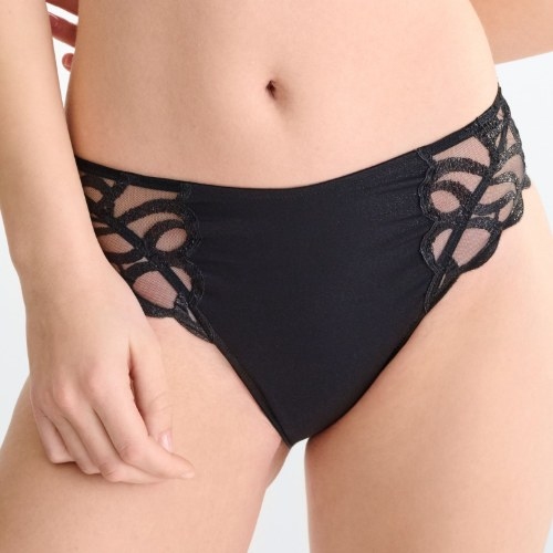 Lisca Shiny Secret noir slip
