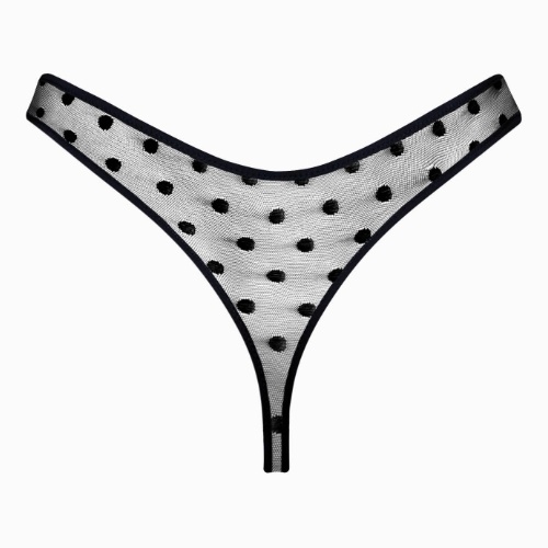Lisca Retro Dots noir culotte string