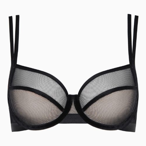 Lisca Mesh noir soutien-gorge sans forme
