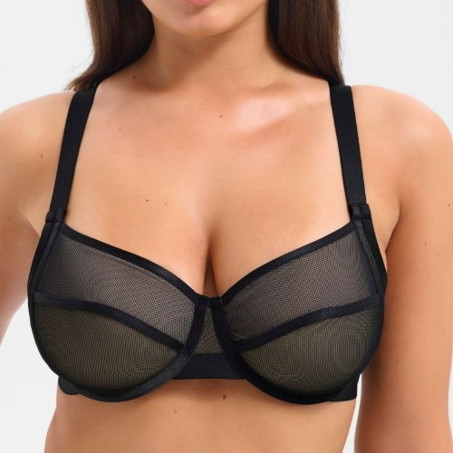Lisca Mesh noir soutien-gorge sans forme