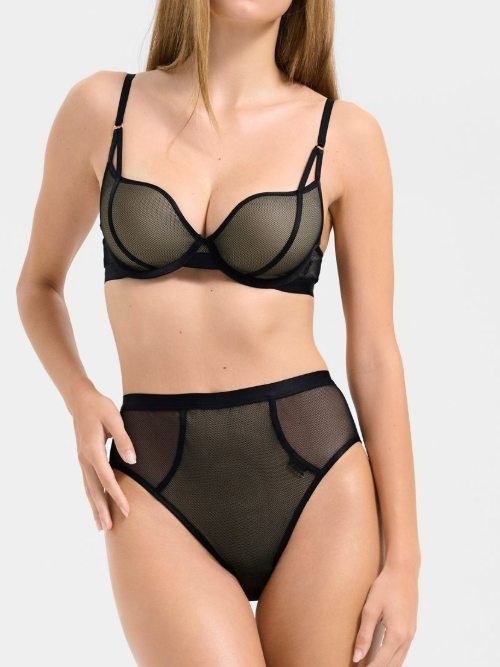 Lisca Mesh noir soutien-gorge rembourré
