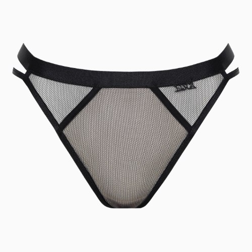 Lisca Mesh noir culotte string