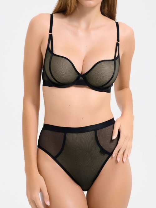 Lisca Mesh noir haut slip
