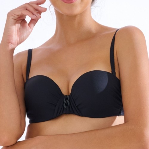 Maillots de bain Lisca Palma noir haut de bikini préformé