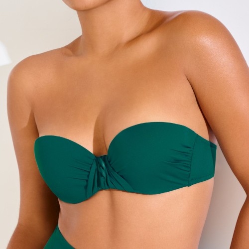 Maillots de bain Lisca Palma vert haut de bikini préformé