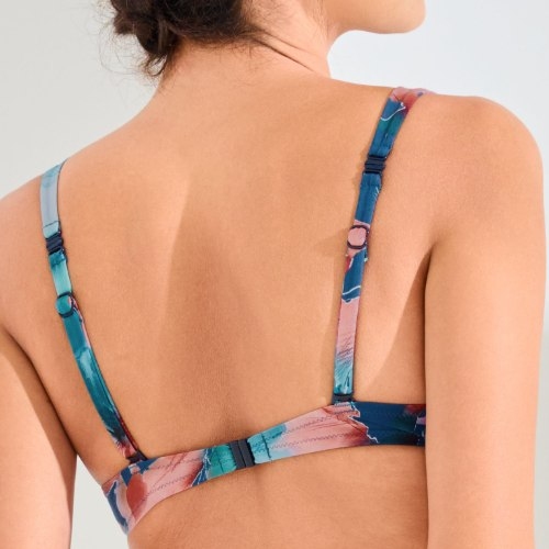 Maillots de bain Lisca Roma bleu haut de bikini préformé