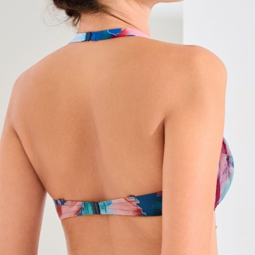 Maillots de bain Lisca Roma bleu haut de bikini préformé