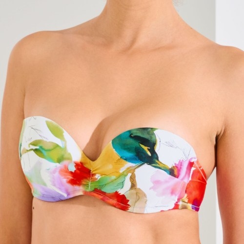 Maillots de bain Lisca Roma blanc soutien-gorge bikini corbeille