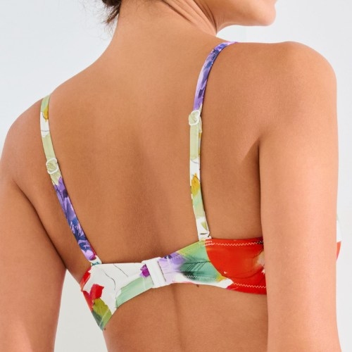 Maillots de bain Lisca Roma blanc soutien-gorge bikini corbeille