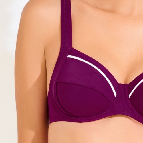 Maillots de bain Lisca Uvita bordeaux soutien-gorge bikini corbeille