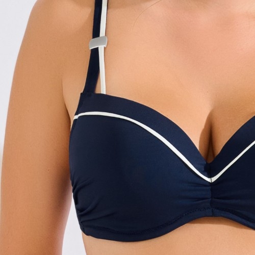 Maillots de bain Lisca Uvita bleu haut de bikini préformé