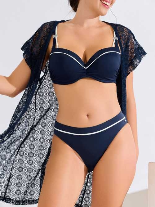 Maillots de bain Lisca Uvita bleu haut de bikini préformé