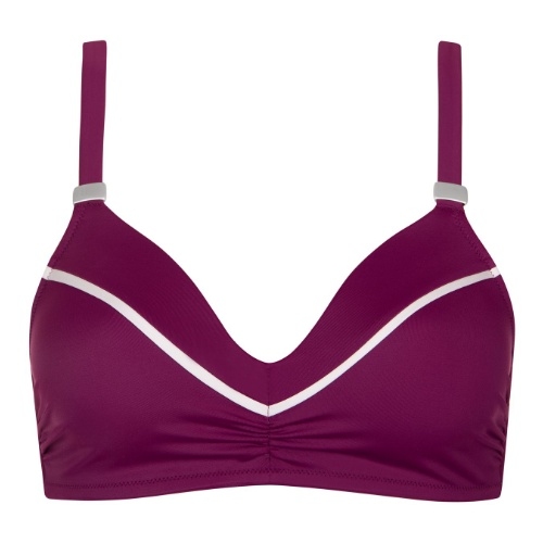 Maillots de bain Lisca Uvita bordeaux haut de bikini préformé