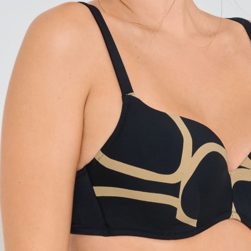 Maillots de bain Lisca Valencia noir haut de bikini préformé