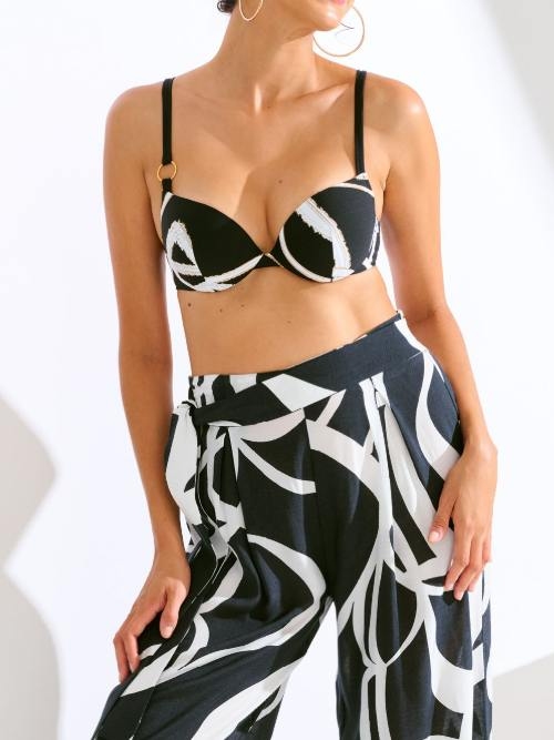 Maillots de bain Lisca Honolulu noir bikinitop push up