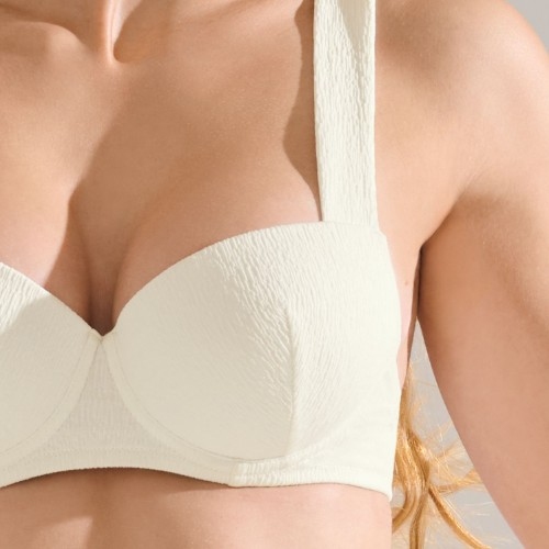 Maillots de bain Lisca Malaga crème haut de bikini préformé
