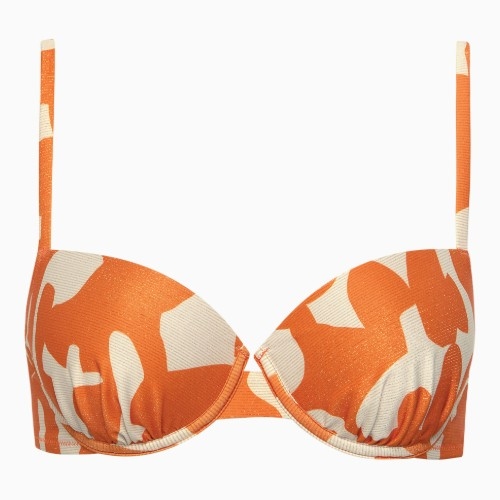 Maillots de bain Lisca Aswan orange haut de bikini préformé