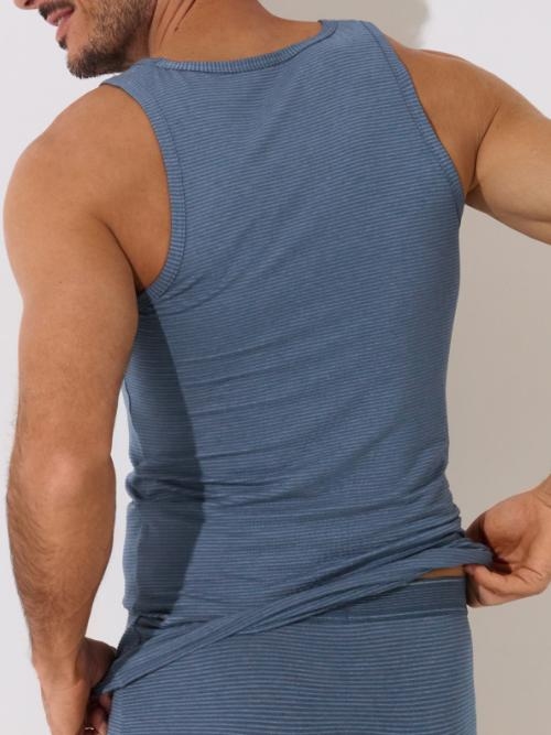Lisca Heren Zeus bleu singlet pour hommes