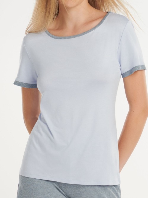 Lisca Nachtmode Laura bleu glacier chemise de nuit