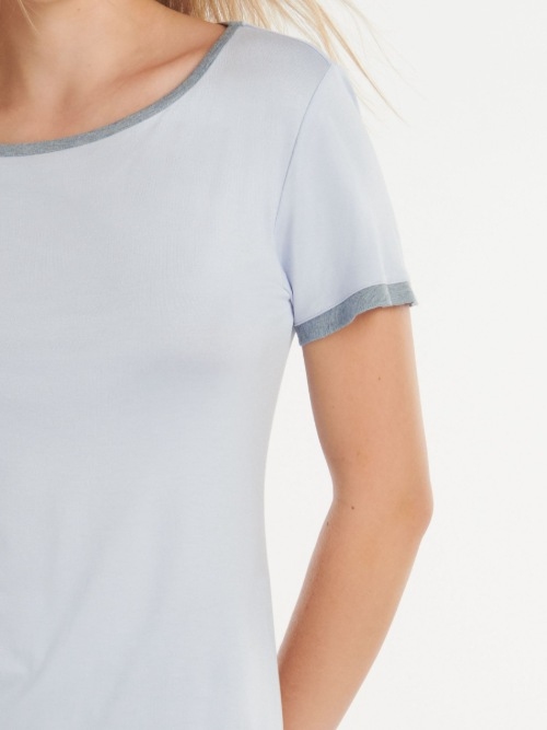 Lisca Nachtmode Laura bleu glacier chemise de nuit