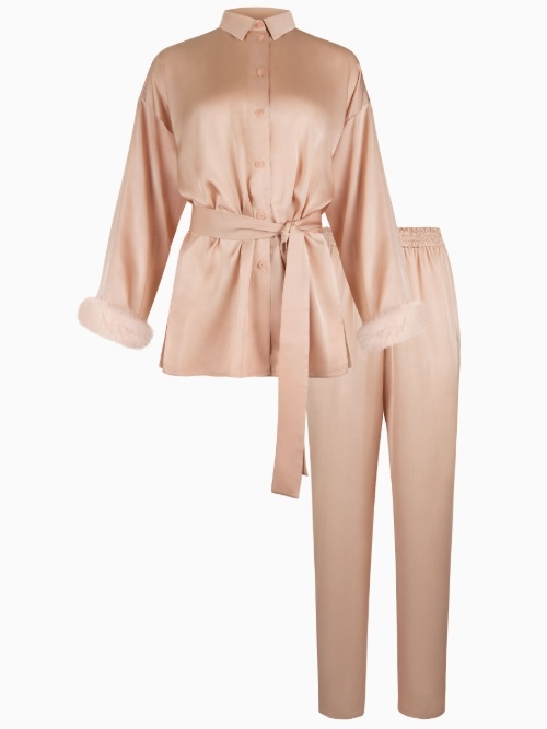 Lisca Nachtmode Passion rose with gold pyjama