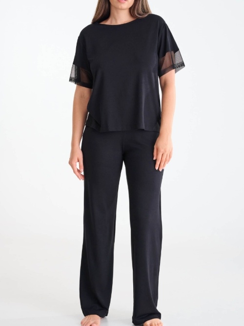 Lisca Nachtmode Sia noir pyjama