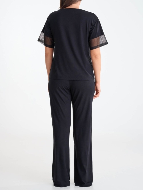 Lisca Nachtmode Sia noir pyjama