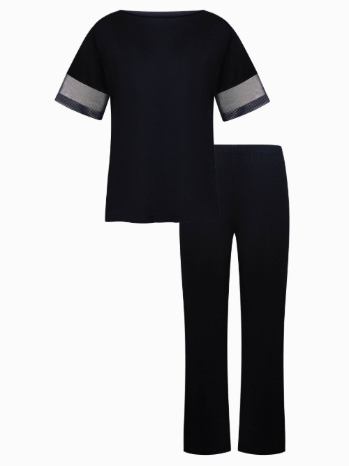 Lisca Nachtmode Sia noir pyjama