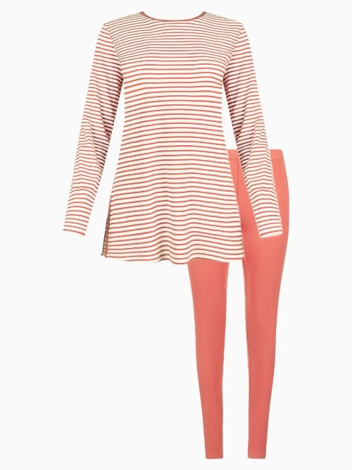 Lisca Nachtmode Infinity corail pyjama