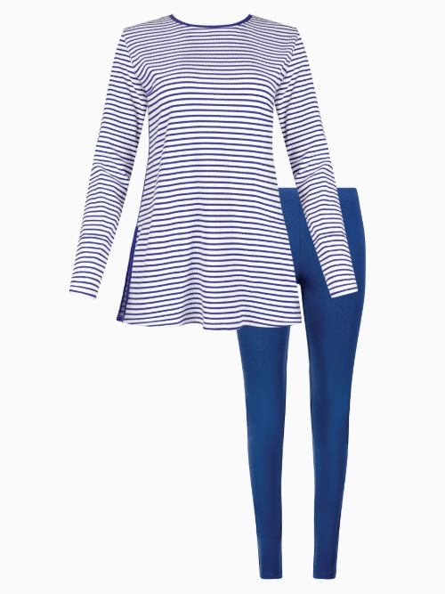 Lisca Nachtmode Infinity bleu pyjama
