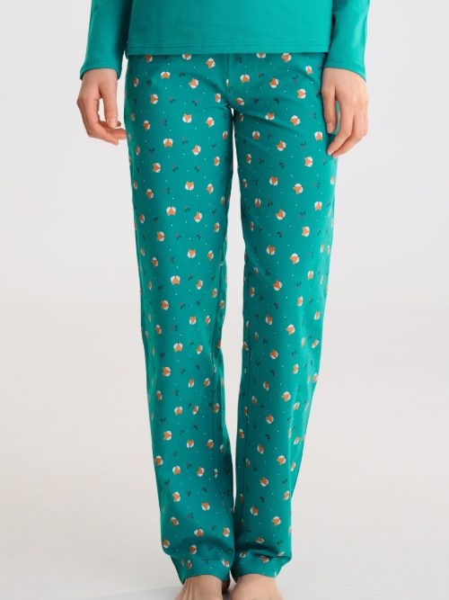Lisca Nachtmode Foxy vert pyjama