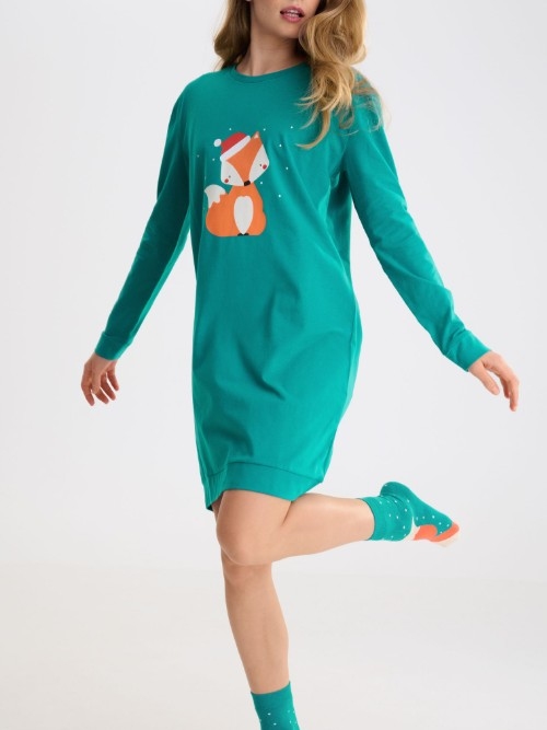 Lisca Nachtmode Foxy vert chemise de nuit