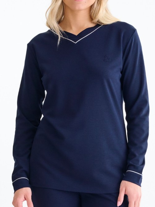 Lisca Nachtmode Tara bleu marine pyjama