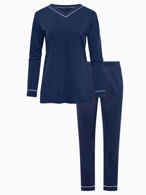 Lisca Nachtmode Tara bleu marine pyjama
