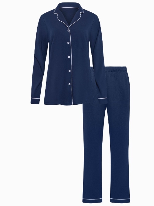 Lisca Nachtmode Tara bleu marine pyjama
